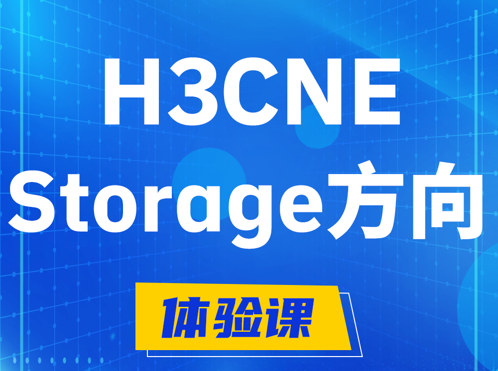 山南H3CNE- Storage存储工程师认证培训